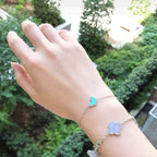 ??Loco?¡¥BUTTERFLY TURQUOISE BUTTERFLY BRACELET SILVER