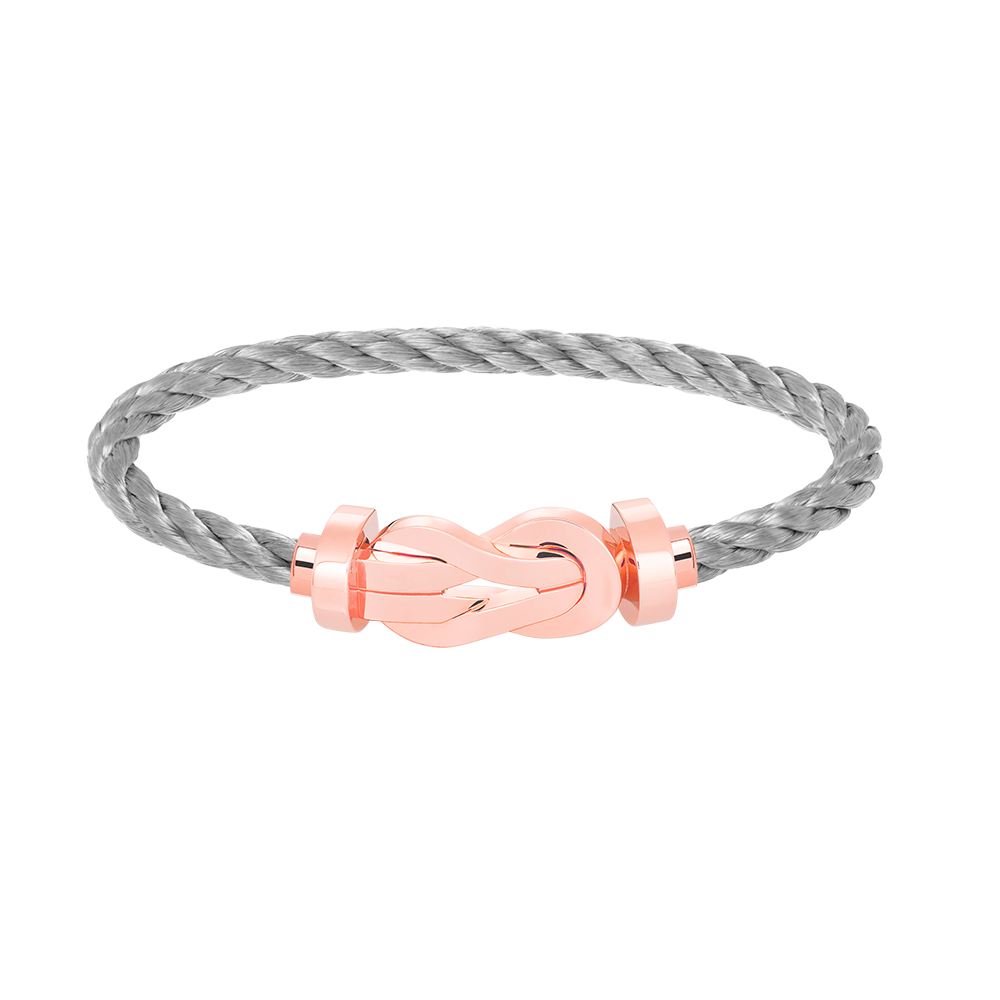 ??Loco?¡¥CHANCE LARGE 8 FIGURE BUCKLE NO DIAMOND BRACELET ROSE GOLD