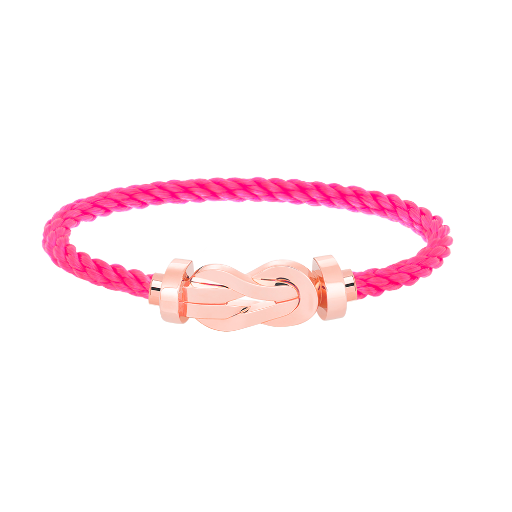 ??Loco?¡¥CHANCE LARGE 8 FIGURE BUCKLE NO DIAMOND BRACELET ROSE GOLD