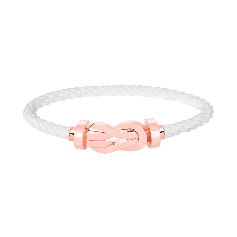 ??Loco?¡¥CHANCE LARGE 8 FIGURE BUCKLE NO DIAMOND BRACELET ROSE GOLD