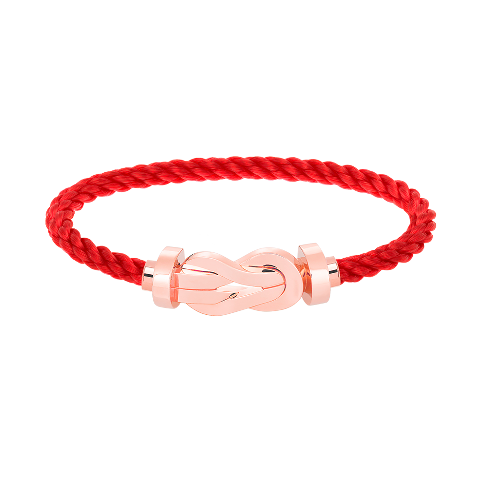 ??Loco?¡¥CHANCE LARGE 8 FIGURE BUCKLE NO DIAMOND BRACELET ROSE GOLD