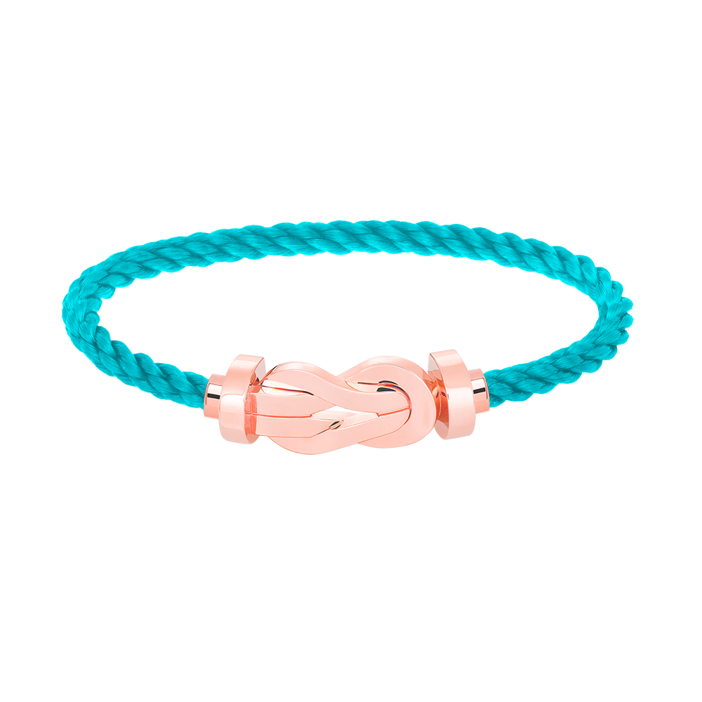 ??Loco?¡¥CHANCE LARGE 8 FIGURE BUCKLE NO DIAMOND BRACELET ROSE GOLD