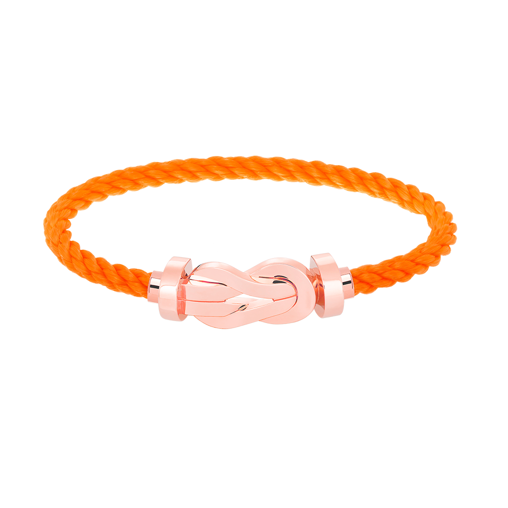 ??Loco?¡¥CHANCE LARGE 8 FIGURE BUCKLE NO DIAMOND BRACELET ROSE GOLD