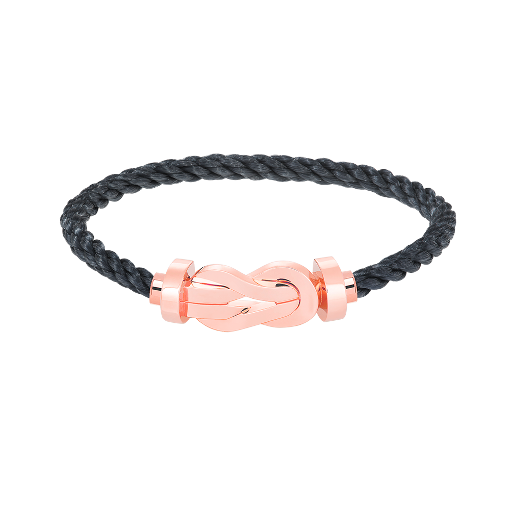 ??Loco?¡¥CHANCE LARGE 8 FIGURE BUCKLE NO DIAMOND BRACELET ROSE GOLD