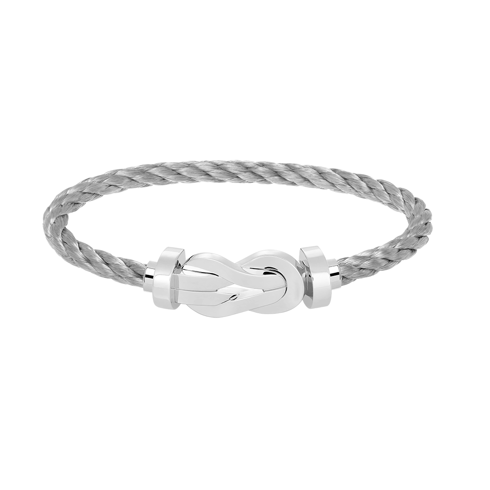 ??Loco?¡¥CHANCE LARGE 8 FIGURE BUCKLE NO DIAMOND BRACELET SILVER