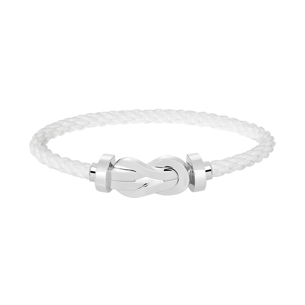??Loco?¡¥CHANCE LARGE 8 FIGURE BUCKLE NO DIAMOND BRACELET SILVER