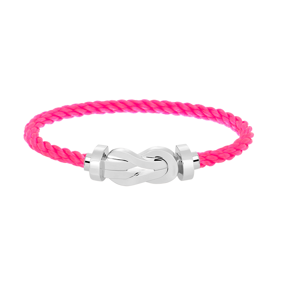 ??Loco?¡¥CHANCE LARGE 8 FIGURE BUCKLE NO DIAMOND BRACELET SILVER