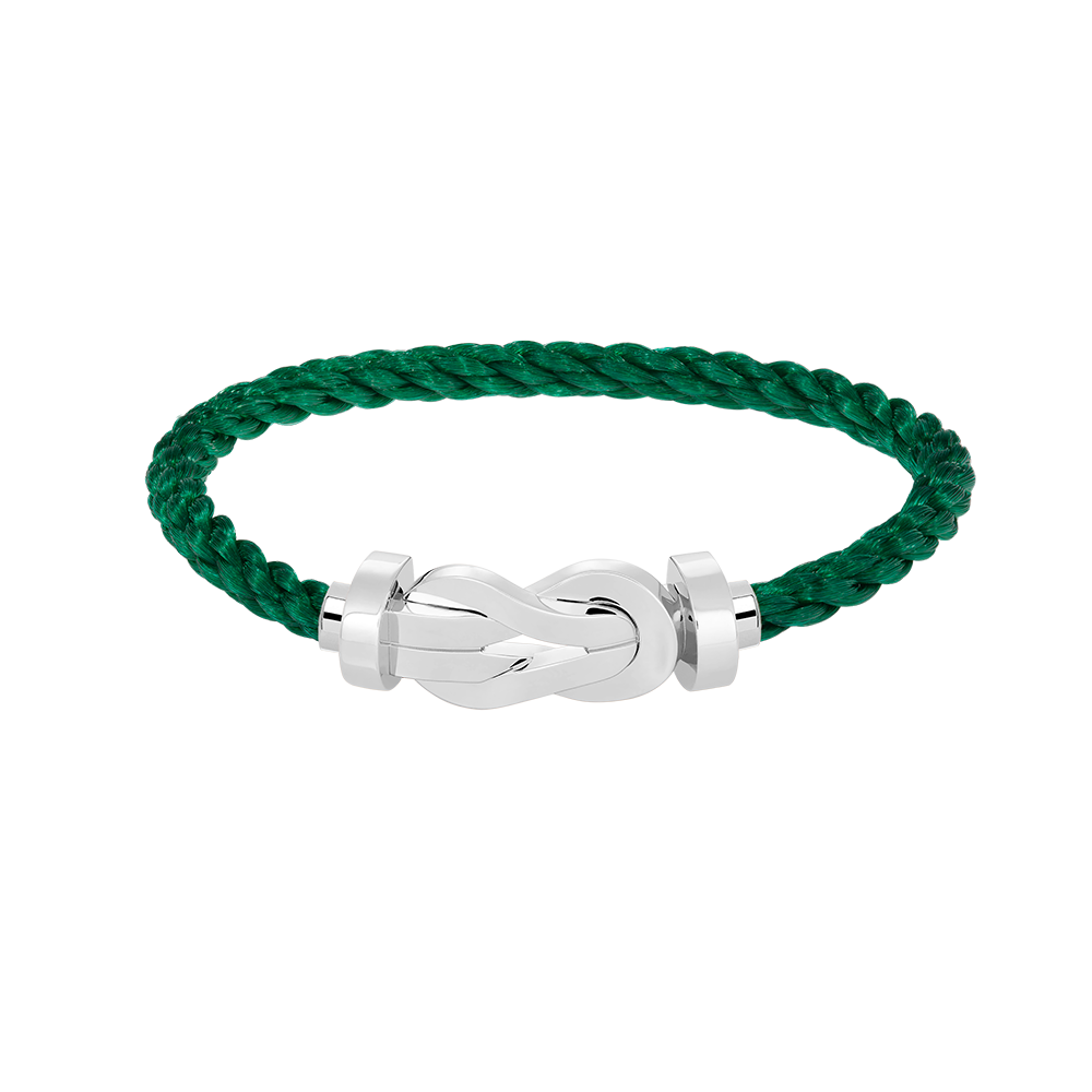 ??Loco?¡¥CHANCE LARGE 8 FIGURE BUCKLE NO DIAMOND BRACELET SILVER