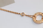 ??Loco?¡¥LOVE NECKLACE ADJUSTABLE ROSE GOLD 2 DIAMOND