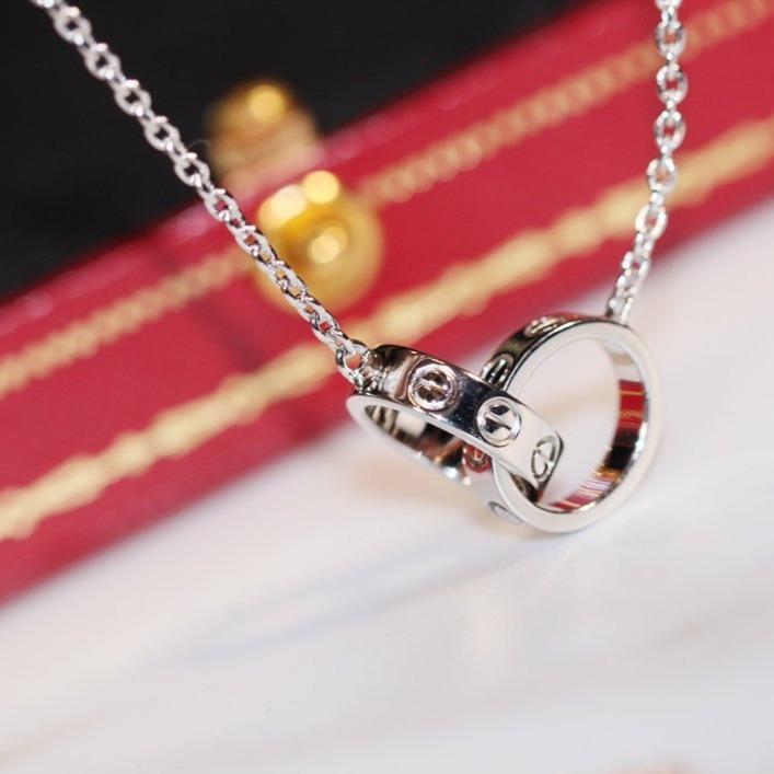 ??Loco?¡¥LOVE NECKLACE PINK GOLD AND SILVER