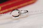 ??Loco?¡¥LOVE NECKLACE PINK GOLD AND SILVER