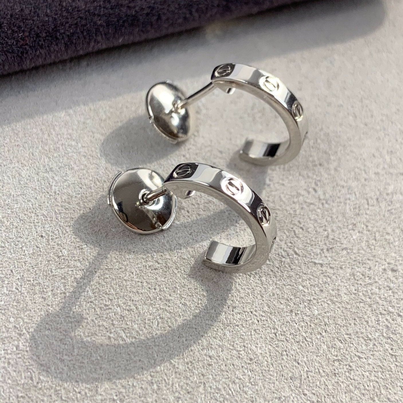 ??Loco?¡¥LOVE EARRINGS 2.65MM SILVER