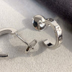 ??Loco?¡¥LOVE EARRINGS 2.65MM SILVER