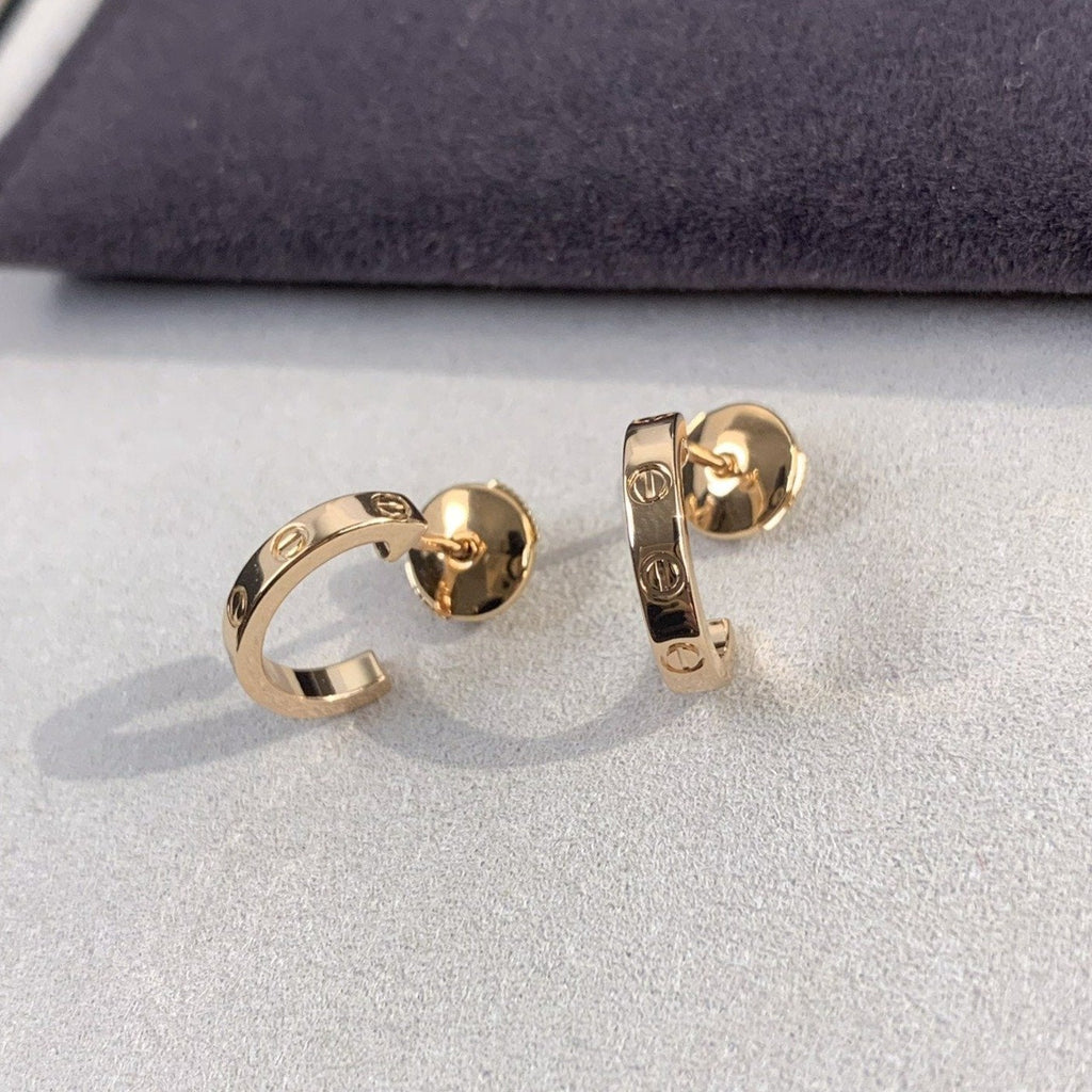 ??Loco?¡¥LOVE EARRINGS 2.65MM PINK GOLD