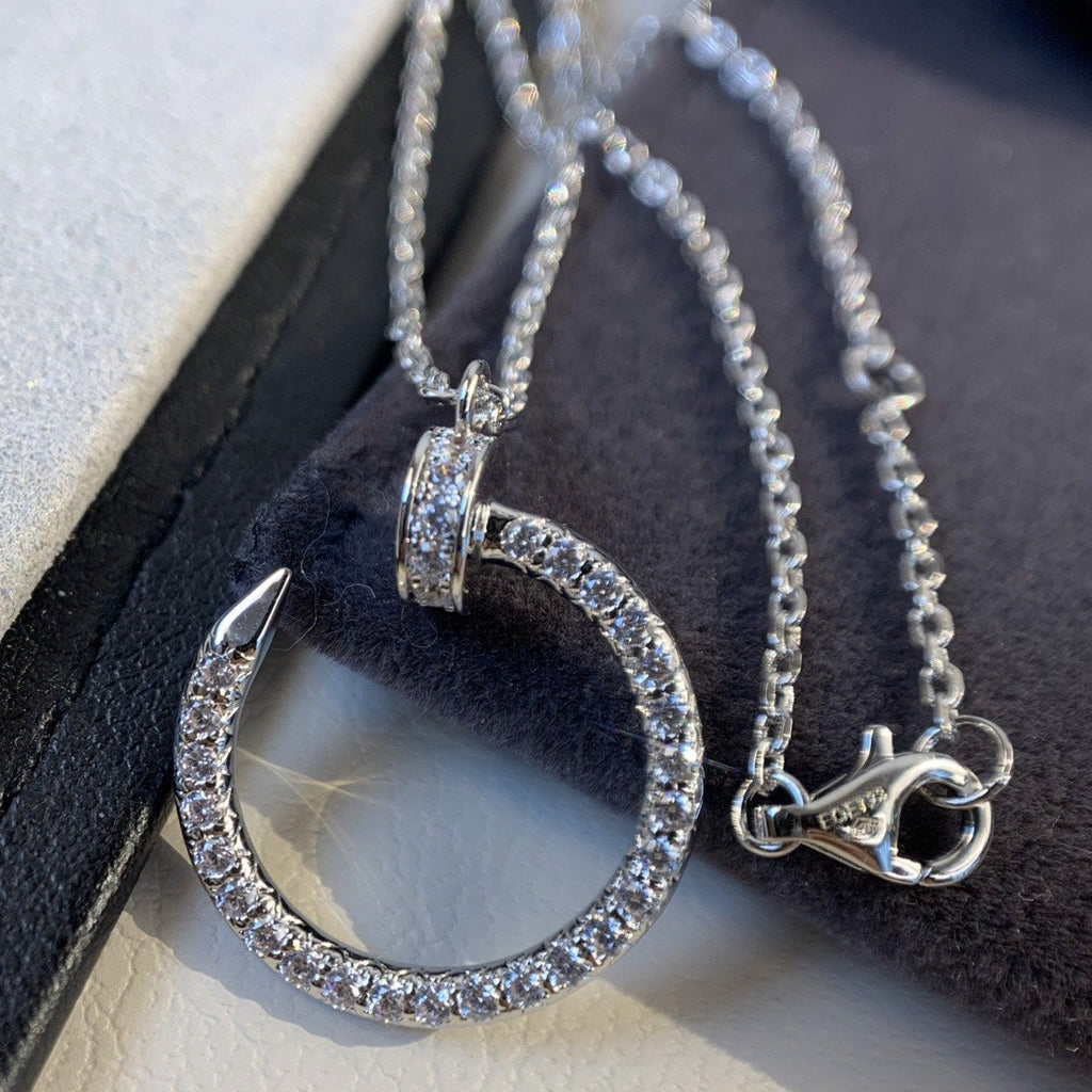 ??Loco?¡¥JUSTE NECKLACE SILVER DIAMONDS