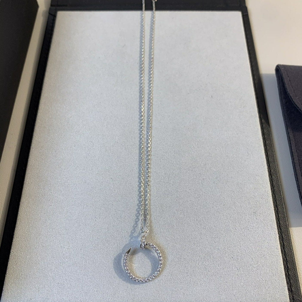 ??Loco?¡¥JUSTE NECKLACE SILVER DIAMONDS
