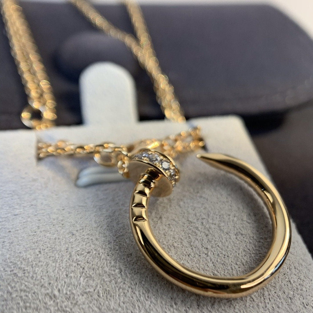 ??Loco?¡¥JUSTE NECKLACE PINK GOLD DIAMONDS