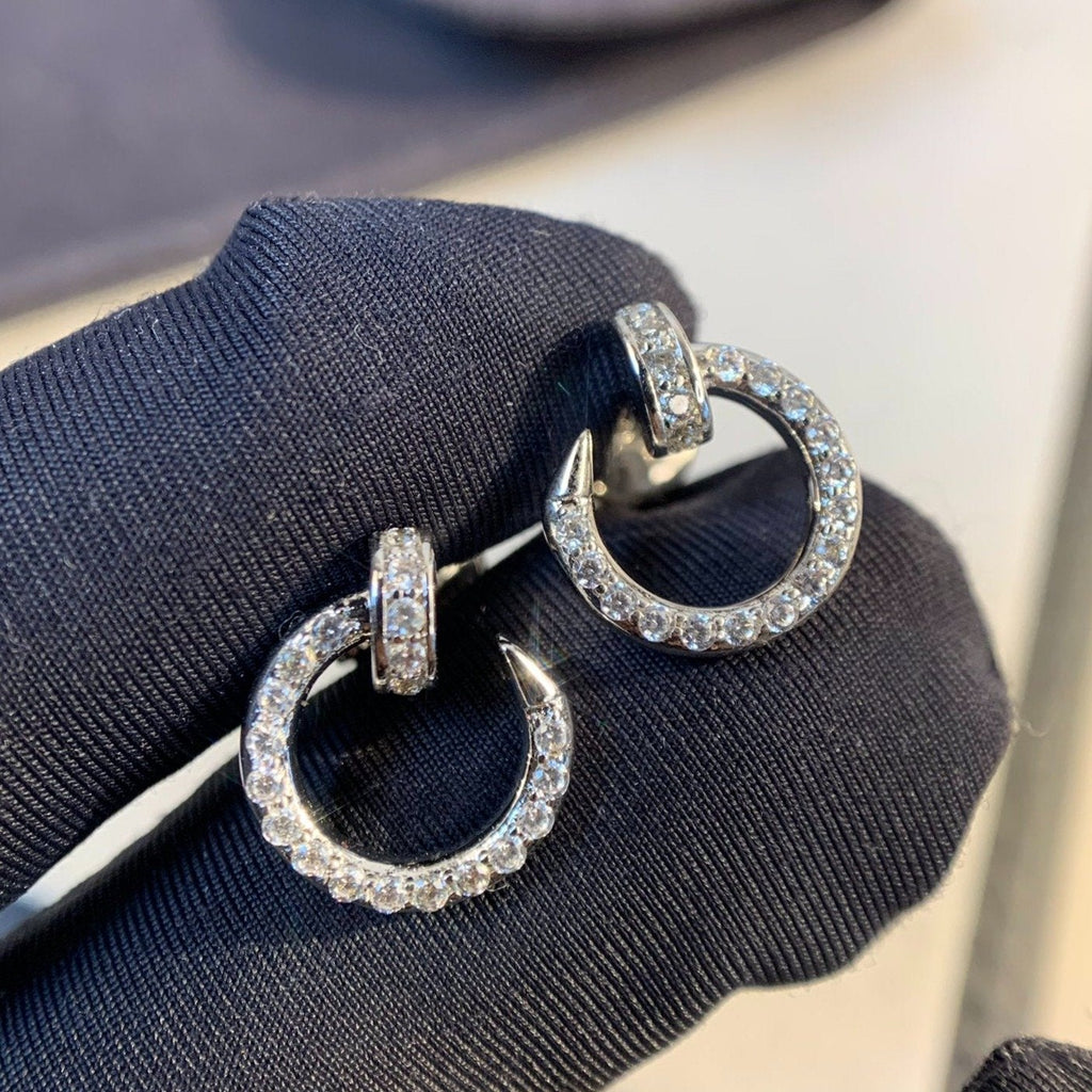??Loco?¡¥JUSTE EARRINGS SILVER DIAMONDS