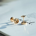 ??Loco?¡¥LOVE EARRINGS PINK GOLD 10MM
