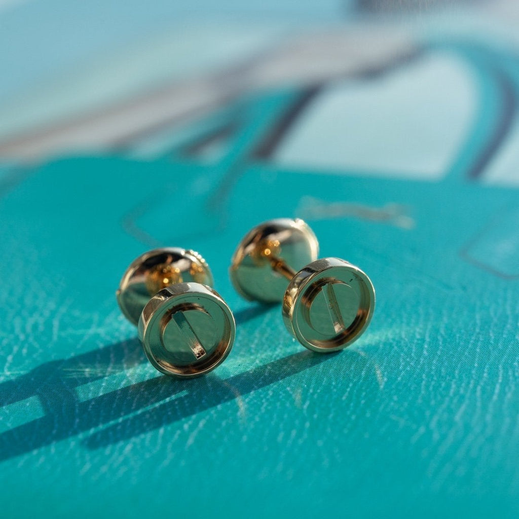 ??Loco?¡¥LOVE EARRINGS PINK GOLD 10MM