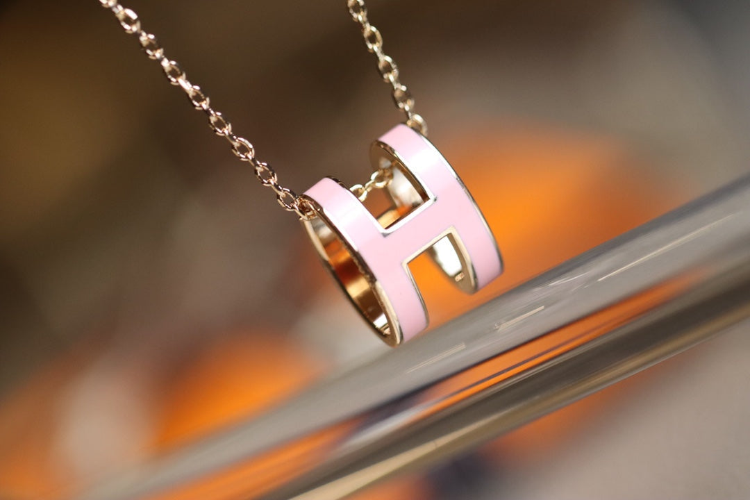 ??Loco?¡¥POP H PEDANT PINK GOLD