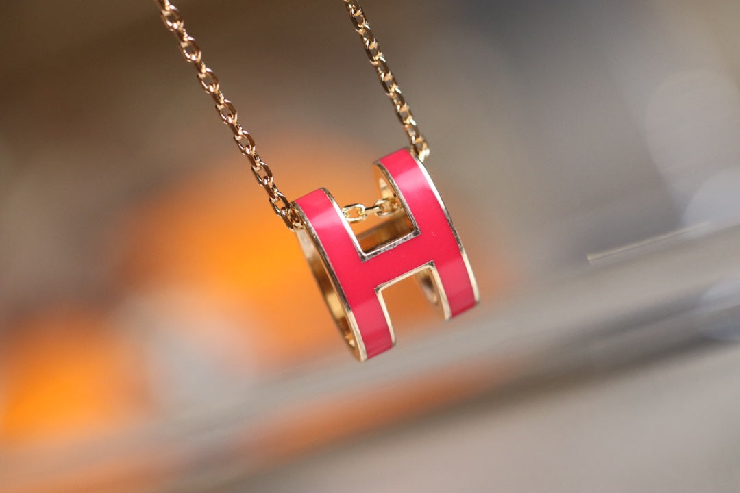 ??Loco?¡¥POP H PEDANT PINK GOLD
