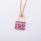 ??Loco?¡¥CONSTANCE PEDANT PURPLE DIAMOND NECKLACE