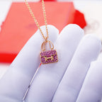 ??Loco?¡¥CONSTANCE PEDANT PURPLE DIAMOND NECKLACE