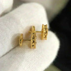 ??Loco?¡¥CLOVER MINI 9.5MM MALACHITE  EARRINGS