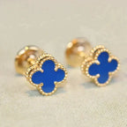 ??Loco?¡¥CLOVER MINI 9.5MM TURQUOISE EARRINGS