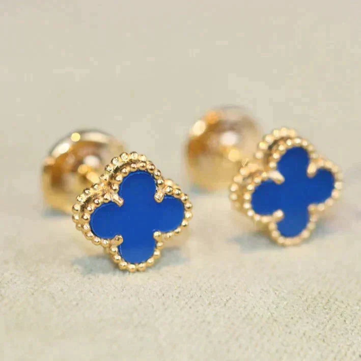 ??Loco?¡¥CLOVER MINI 9.5MM TURQUOISE EARRINGS