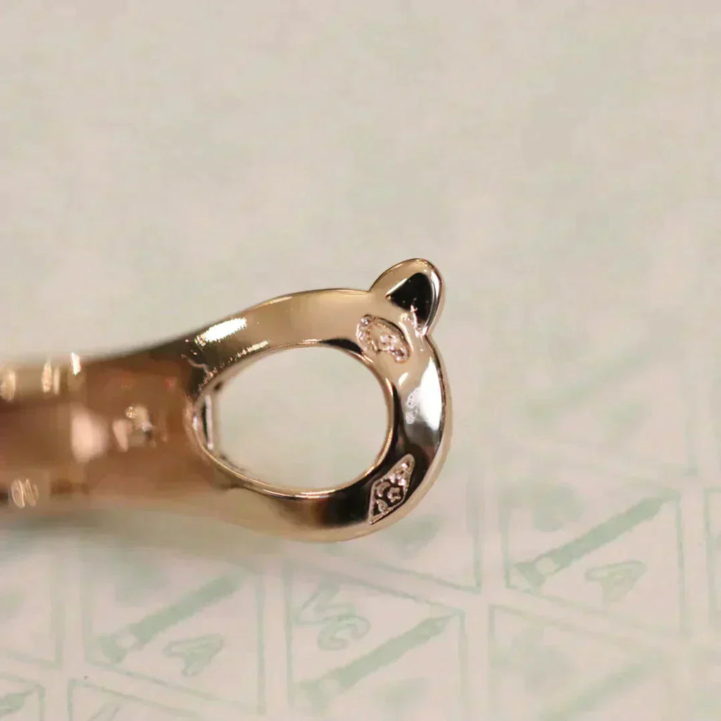 ??Loco?¡¥CLOVER MEDIUM 1 MOTIFS FUll DIAMOND EARRINGS