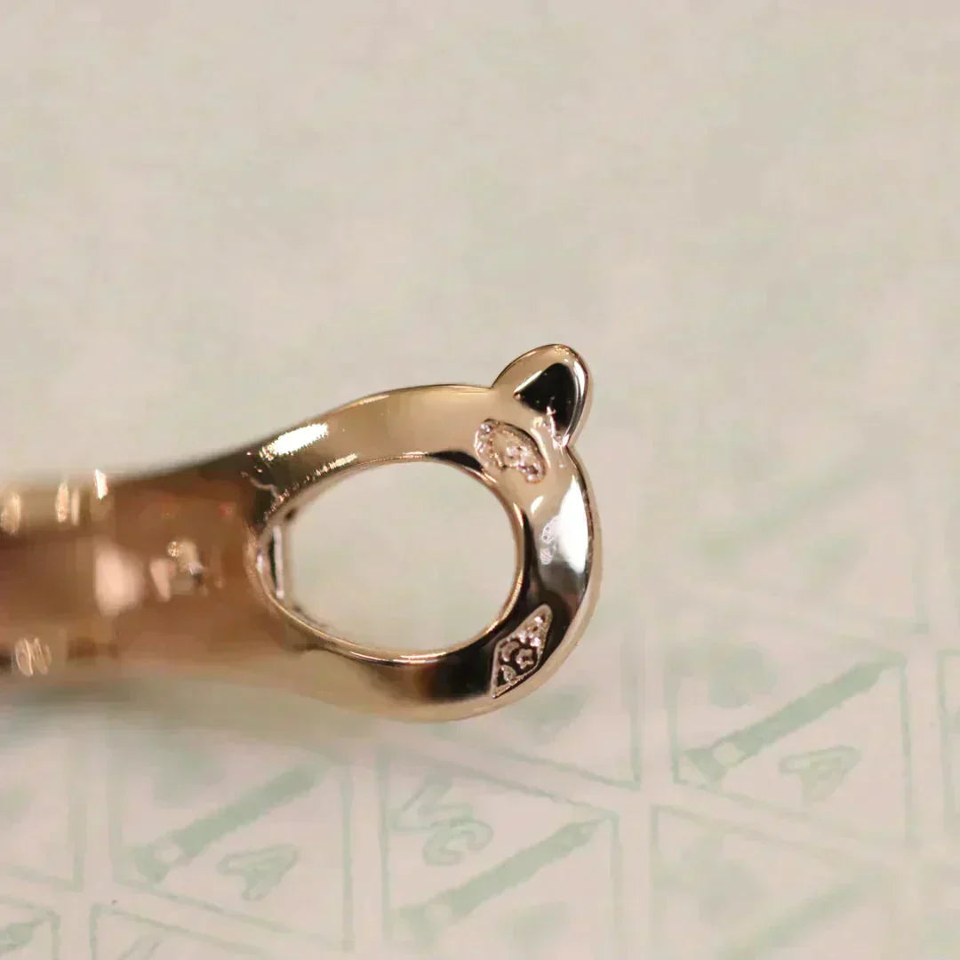 ??Loco?¡¥CLOVER MEDIUM 1 MOTIFS FUll DIAMOND EARRINGS
