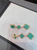 ??Loco?¡¥CLOVER MALACHITE 3 MOTIFS GOLD