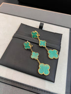 ??Loco?¡¥CLOVER MALACHITE 3 MOTIFS GOLD