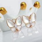 ??Loco?¡¥BUTTERFLY MOP DIAMOND EARRINGS