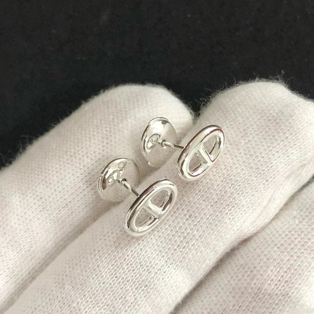 ??Loco?¡¥CHAINE SMALL EARRINGS GOLD AND SILVER