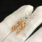 ??Loco?¡¥CHAINE SMALL EARRINGS GOLD AND SILVER