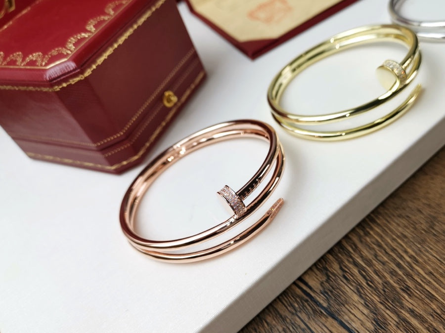 ??Loco?¡¥JUSTE BRACELET 3.5MM DOUBLE ROW DIAMOND