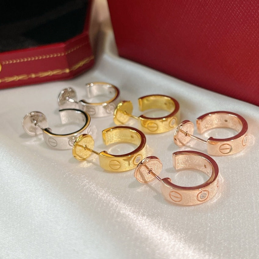 ??Loco?¡¥LOVE EARRINGS 5.7MM 2 DIAMONDS
