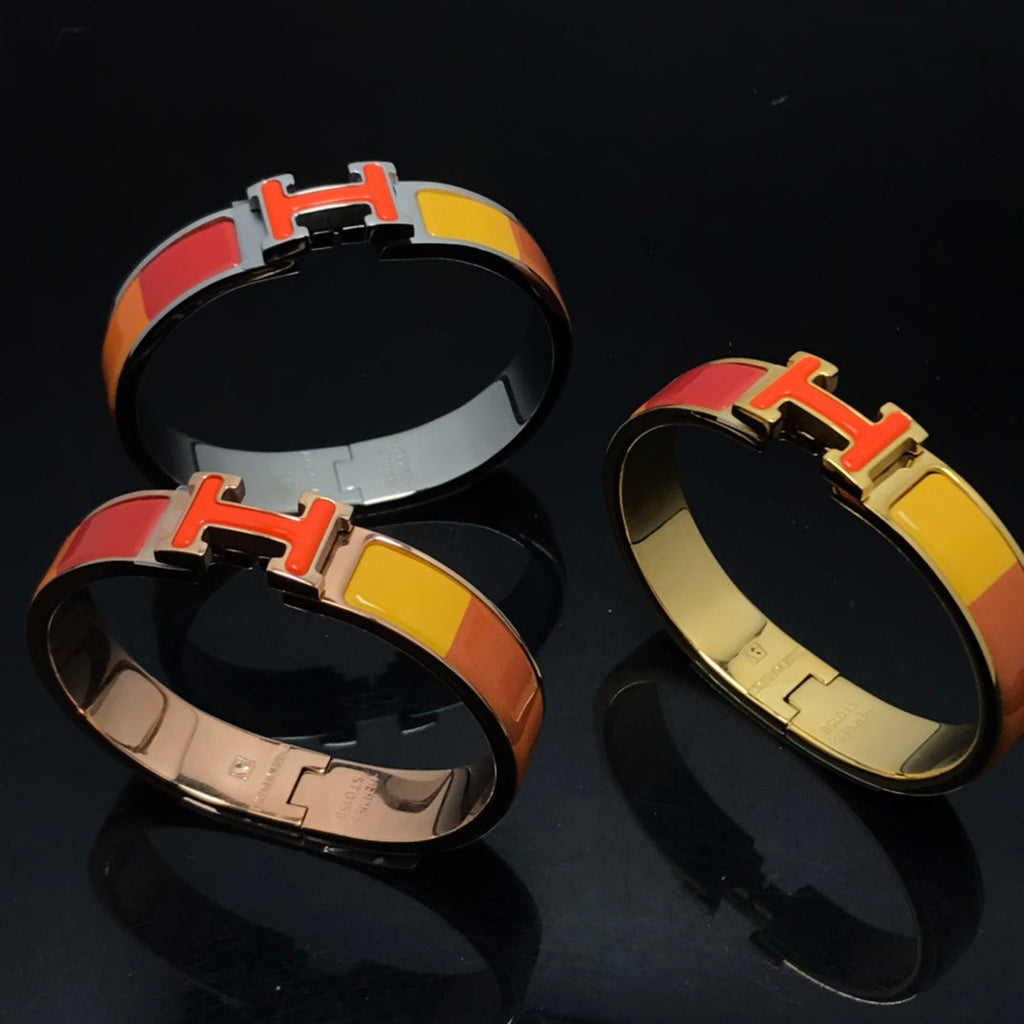 ??Loco?¡¥H BRACELET ORANGE RAINBOW CERAMIC