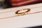 ??Loco?¡¥LOVE NECKLACE 16MM 6 DIAMONDS PINK GOLD