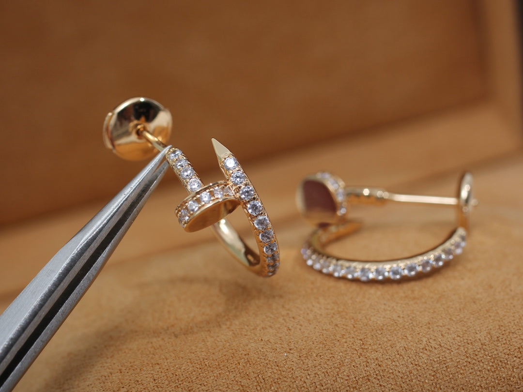 ??Loco?¡¥JUSTE EARRINGS 12.75MM PINK GOLD DIAMOND