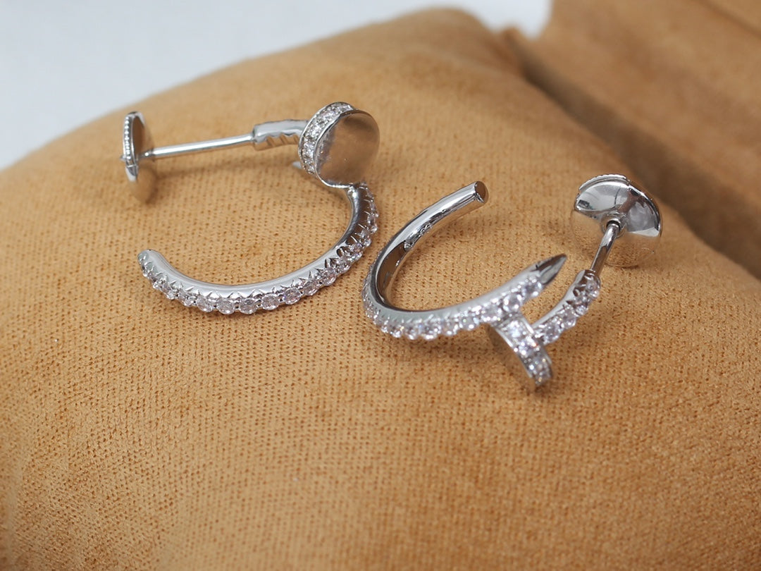 ??Loco?¡¥JUSTE EARRINGS 12.75MM SILVER DIAMOND