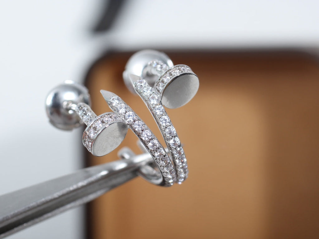 ??Loco?¡¥JUSTE EARRINGS 12.75MM SILVER DIAMOND