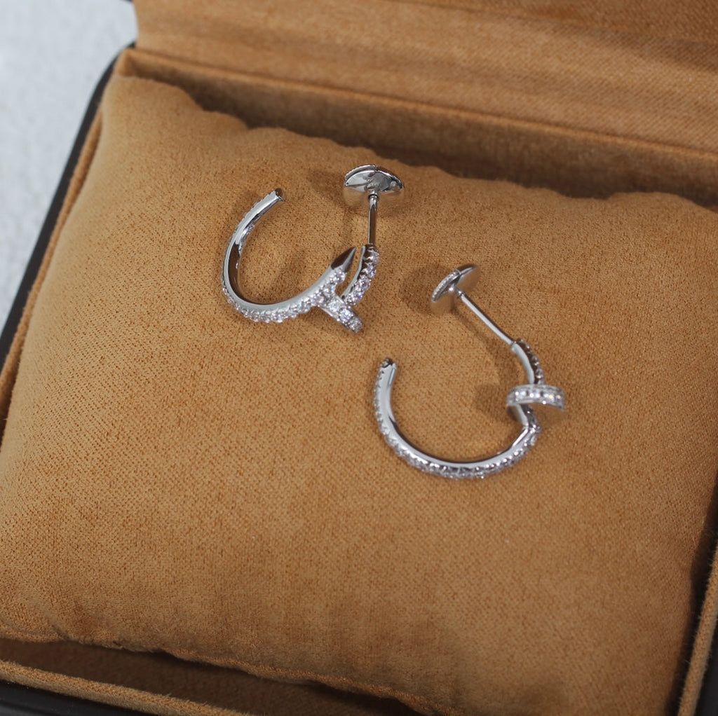 ??Loco?¡¥JUSTE EARRINGS 12.75MM SILVER DIAMOND