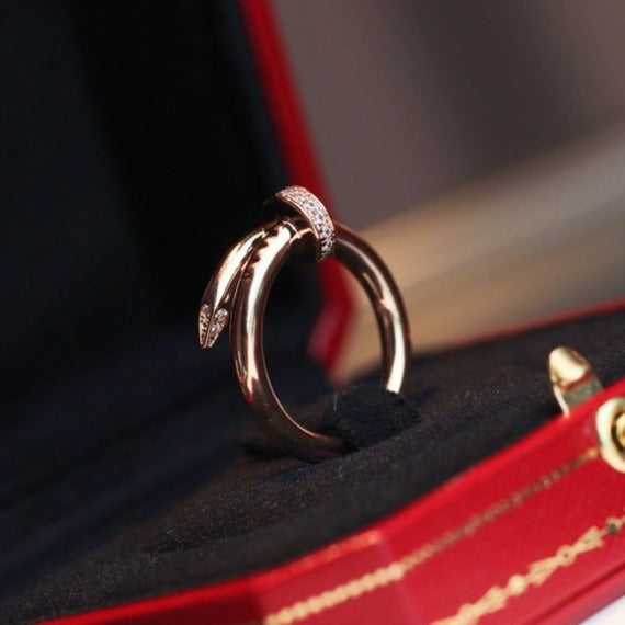 ??Loco?¡¥JUSTE RING 2.65MM PINK GOLD DIAMOND