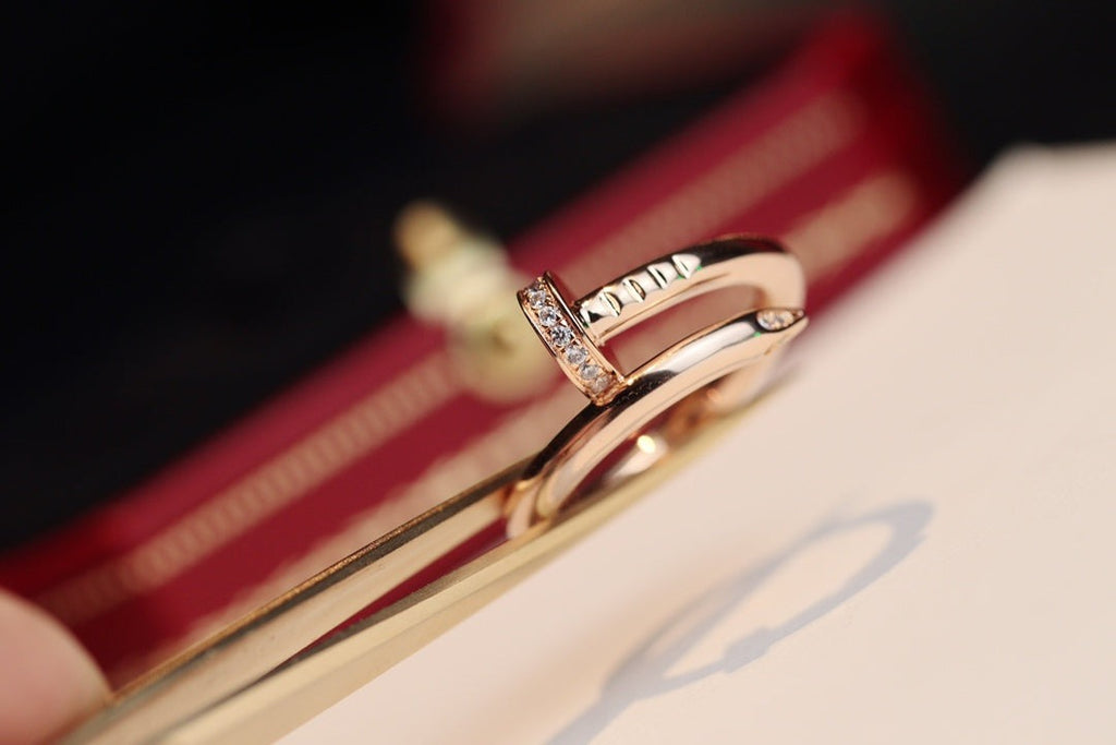 ??Loco?¡¥JUSTE RING 2.65MM PINK GOLD DIAMOND