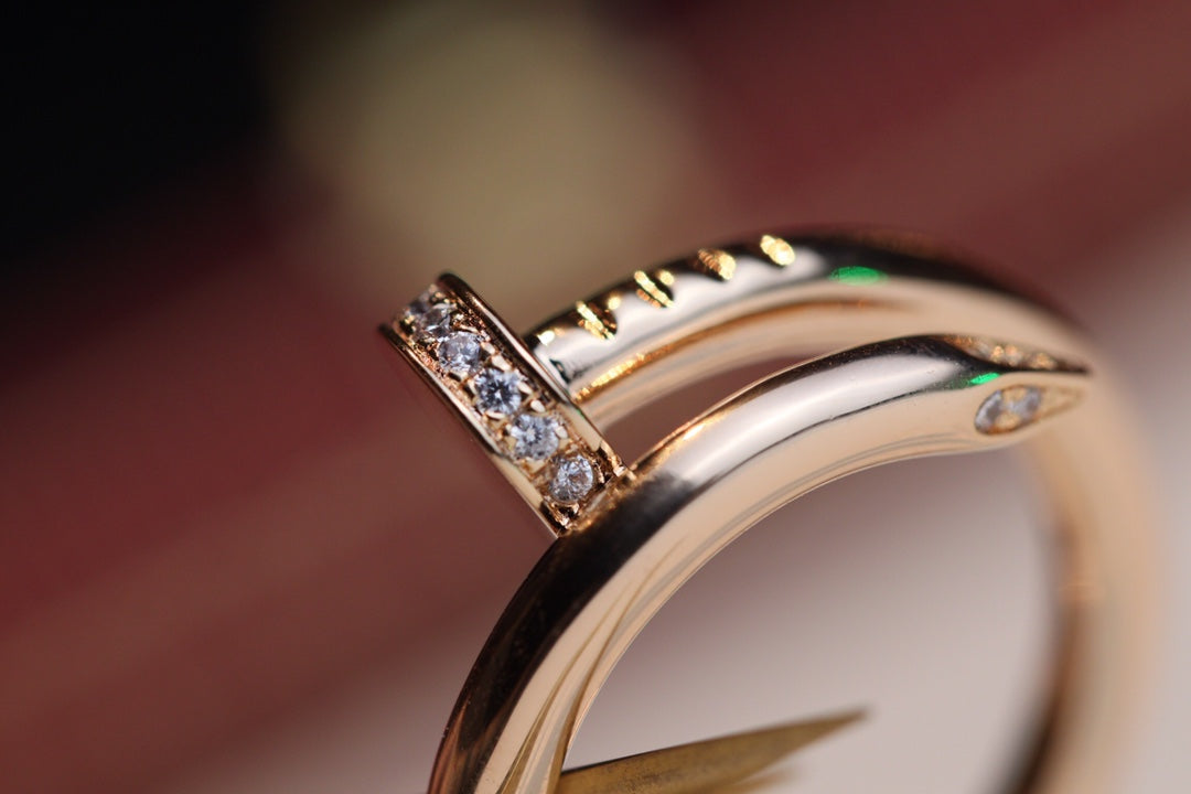 ??Loco?¡¥JUSTE RING 2.65MM PINK GOLD DIAMOND