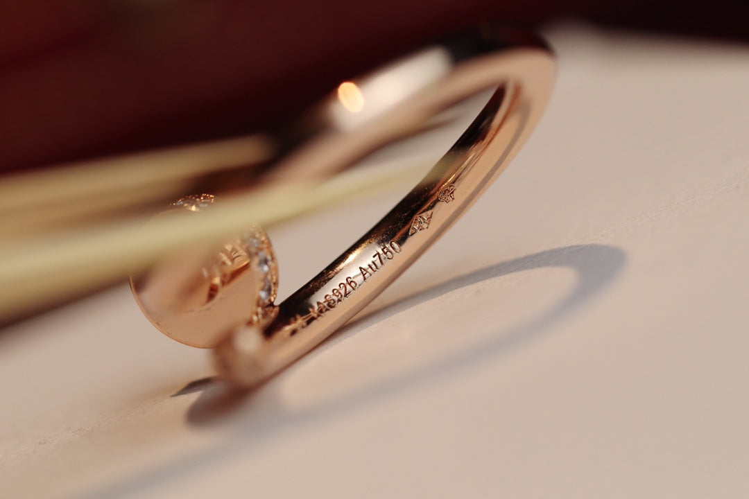 ??Loco?¡¥JUSTE RING 2.65MM PINK GOLD DIAMOND
